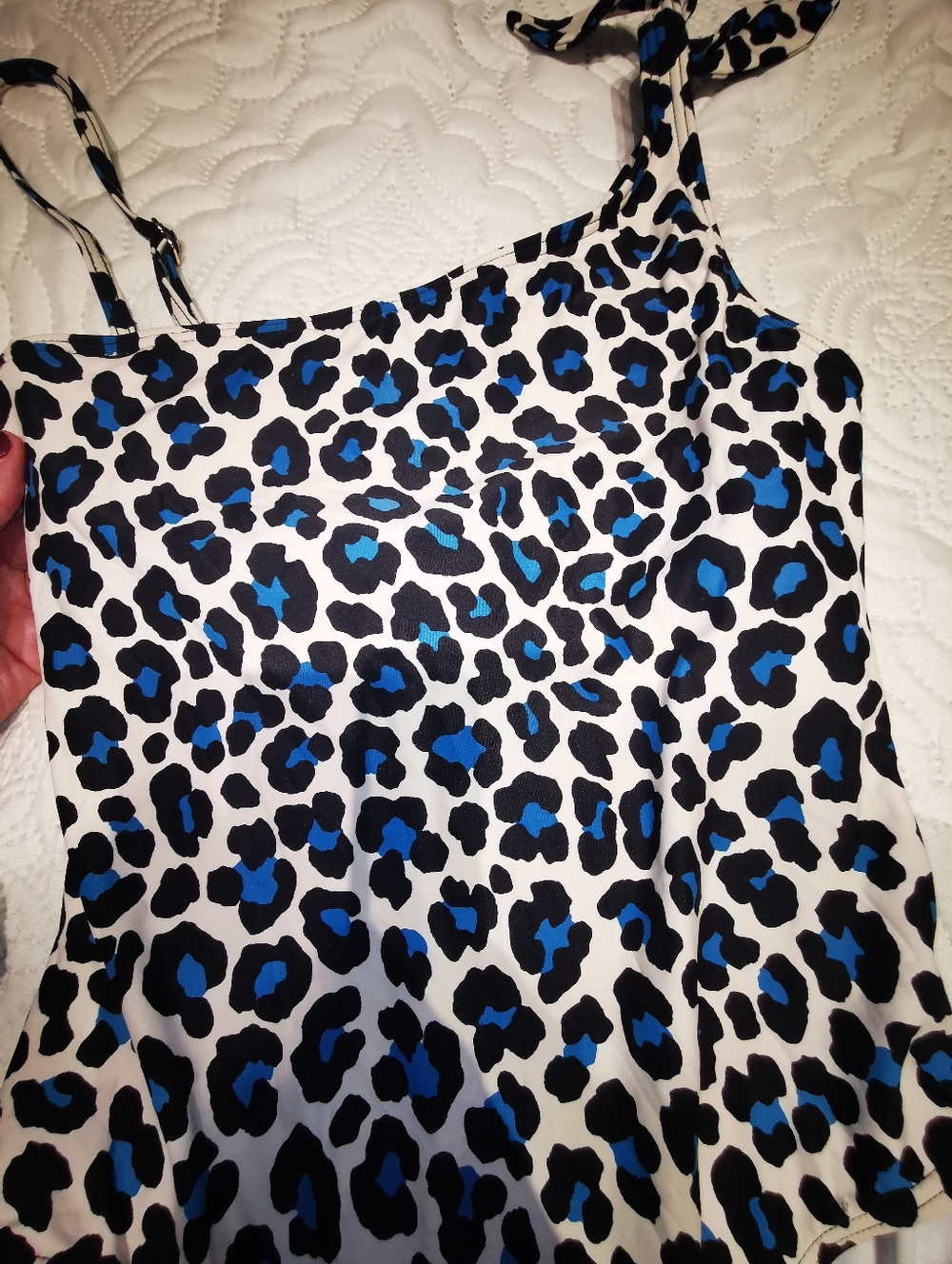 Michael Kors One Shoulder S10 Leopard Print One Piece Bathing Suit - Picture 3 of 8